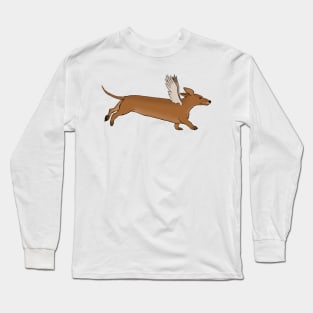 Dachshund Dog with Wings Long Sleeve T-Shirt